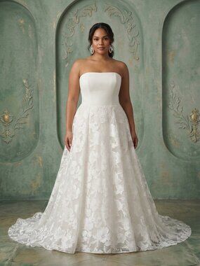 Sample Justin Alexander 1003D Onyx Bridal Wedding Gown Dress (Size 18)